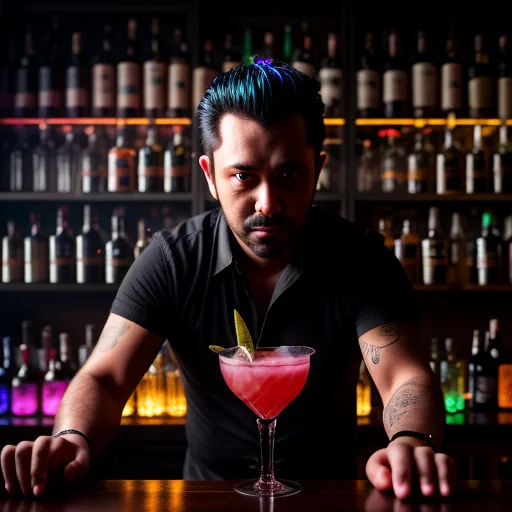 Bar Champion cocktail — Locale Sports Bar İskele celebration